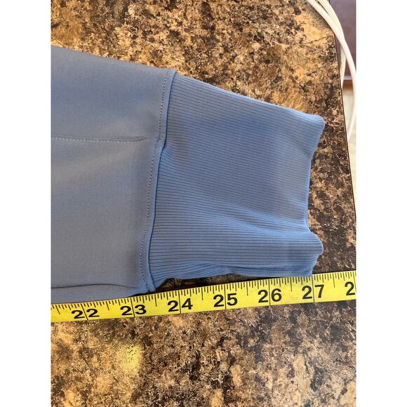 Athleta Venice Moto Jogger Light Blue Size XS Zip Pockets Pull On - Picture 9 of 9